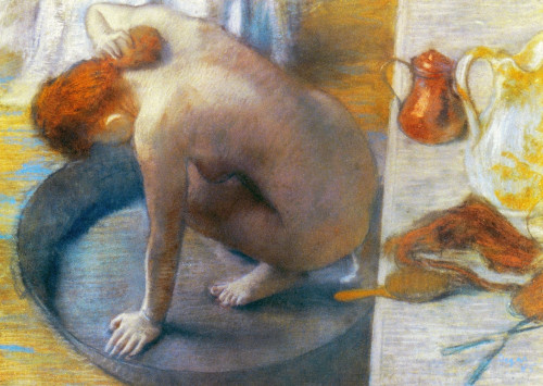 Edgar Degas: The Tub, 1886. /Npastel On Cardboard, 1886, By Edgar Degas. Poster Print by Granger Collection