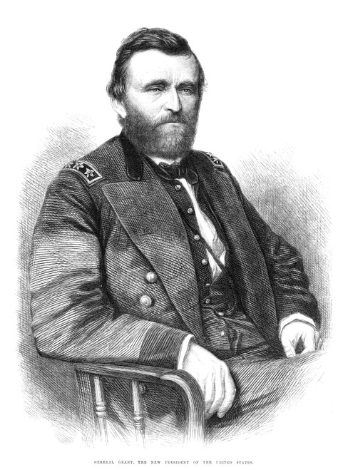 Ulysses S. Grant/N(1822-1885). 18Th President Of The United States. Grant In The Uniform Of A Lieutenant General. Engraving, American, 1869. Poster Print by Granger Collection - Item # VARGRC0370295