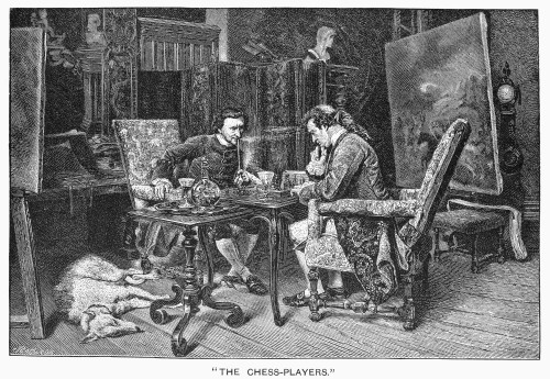 Chess Players, C1750. /Nline Engraving, 19Th Century, After The Painting By Jean-Louis-Ernest Meissonier. Poster Print by Granger Collection - Item # VARGRC0094214