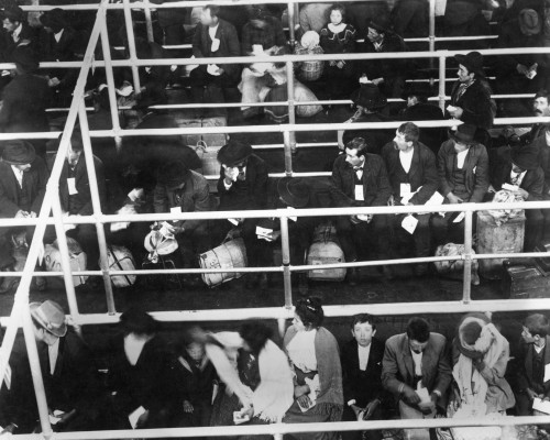 Immigrants: Ellis Island. /Nimmigrants In The Reception Hall At Ellis Island, New York, C1900. Poster Print by Granger Collection - Item # VARGRC0015356