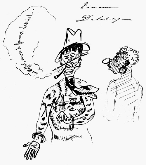 Arthur Rimbaud (1854-1891)./Nfrench Poet. 'Rimbaud Chez Les Cafres.' Drawing, 1876, By Dessin De Delahaye. Poster Print by Granger Collection - Item # VARGRC0107838