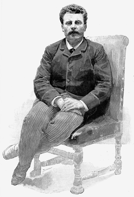 Guy De Maupassant /N(1850-1893). French Writer. Engraving, 1892. Poster Print by Granger Collection - Item # VARGRC0004337