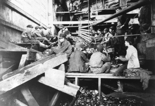 Child Labor, 1913. /Nboys Picking Slate In A Great Coal Breaker In A Pennsylvania Anthracite Mine. Photographh By Lewis Hine, C1913. Poster Print by Granger Collection - Item # VARGRC0054327