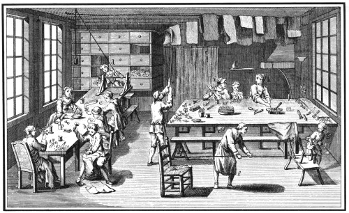 Flower-Maker, 18Th Century. /Nthe Manufacture Of Artificial Flower Bouquets. Copper Engraving From 'L'Encyclopedie' Of Denis Diderot, 18Th Century. Poster Print by Granger Collection - Item # VARGRC0371370
