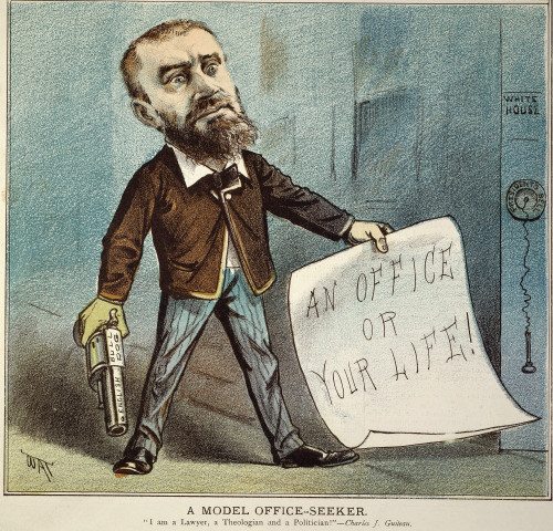 Charles Guiteau Cartoon. /Ncharles J. Guiteau, The Disappointed Office Seeker Who Shot President James A. Garfield On 2 July 1881, Depicted In A Contemporary American Cartoon. Poster Print by Granger Collection - Item # VARGRC0040507