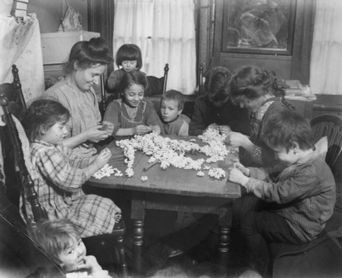 Home Industry, C1900. /Npiecework Labor In A Tenement Home, C1900. Poster Print by Granger Collection - Item # VARGRC0002435