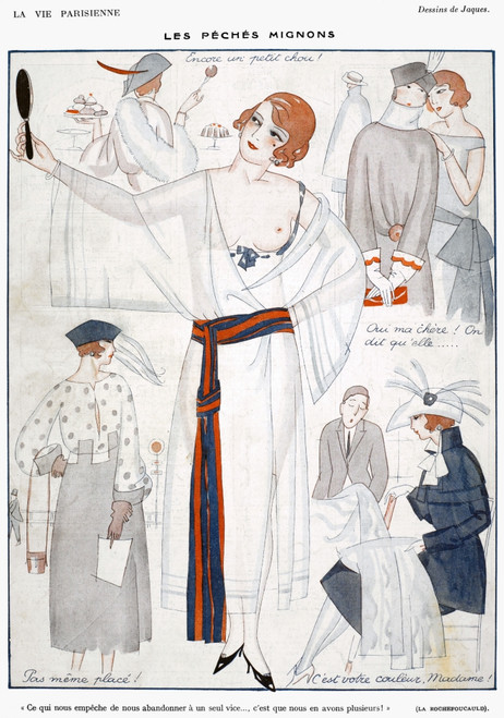 The Little Sins, 1921./Nillustration From A 1921 Issue Of 'La Vie Parisienne.' Poster Print by Granger Collection - Item # VARGRC0089567