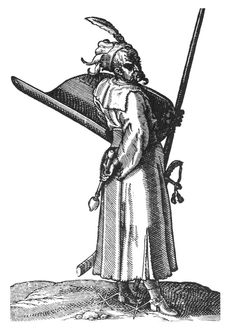 Ottoman Janissary, 1576. /Nwoodcut, 1576, By Melchior Lorck. Poster Print by Granger Collection - Item # VARGRC0077124