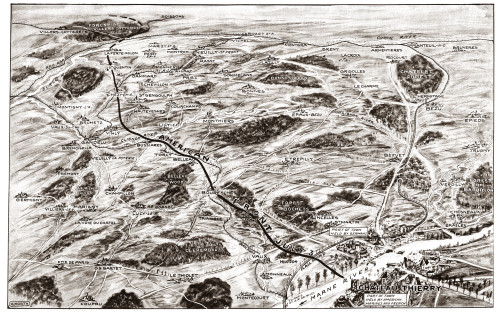 World War I: American Front. /Nmap, 1919, Showing The American Front In France On 3 July 1918. Poster Print by Granger Collection - Item # VARGRC0408507