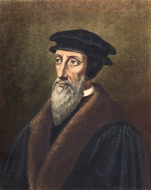 John Calvin (1509-1564). /Nfrench Theologian And Reformer. Contemporary Lithograph, 19Th Century. Poster Print by Granger Collection - Item # VARGRC0009836