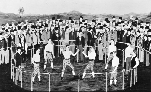American Boxing, C1860. /Namerican Folk Art Painting, C1860, By George Haynes. Poster Print by Granger Collection - Item # VARGRC0080241