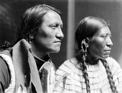 Sioux Couple, C1900. /Ncharging Thunder, A Sioux Native American, And His Wife. Photographed By Gertrude K_Sebier, C1900. Poster Print by Granger Collection - Item # VARGRC0116255