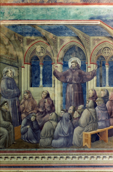 St Francis Of Assisi. /Nst Francis (1182-1226) And The Apparition At Arles. Fresco, 14Th Century. Poster Print by Granger Collection - Item # VARGRC0047580