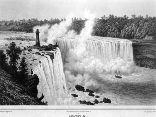 Niagara Falls. /Nlithograph, French, 19Th Century. Poster Print by Granger Collection - Item # VARGRC0000081