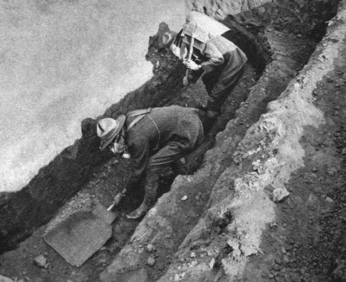 World War I: Gas Warfare. /Namerican Soldiers Using 'Gas Flappers' To Fan Poison Gas, Which Is Heavier Than Air, Out Of Their Trench, During World War I. Photograph, 1917 Or 1918. Poster Print by Granger Collection - Item # VARGRC0407908