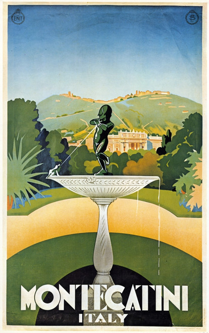 Italian Travel Poster, 1925. /N'Montecatini, Italy.' Lithograph, 1925. Poster Print by Granger Collection - Item # VARGRC0526632