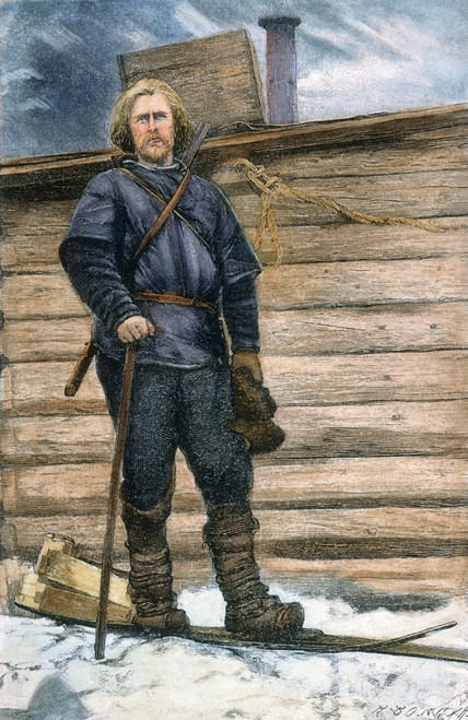 Fridtjof Nansen (1861-1930). /Nnorwegian Explorer. On His Return In 1896 From An Expedition To Franz Josef Land, Now Frantsa Iosifa Zemlya, Russia. Contermporary Line Engraving. Poster Print by Granger Collection - Item # VARGRC0052597