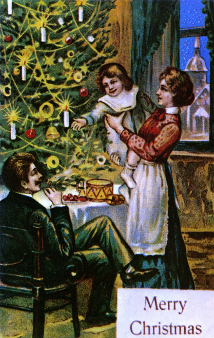 American Christmas Card. /Nlate 19Th Century. Poster Print by Granger Collection - Item # VARGRC0018718