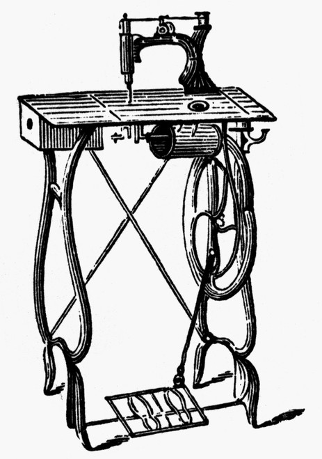 Sewing Machine./N19Th Century Wood Engraving. Poster Print by Granger Collection - Item # VARGRC0097673