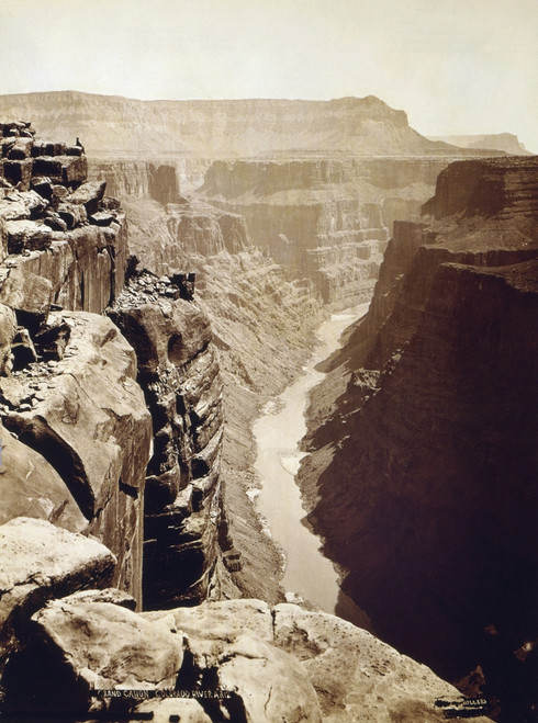 Grand Canyon, 1872. /Na View Of The Grand Canyon In Arizona, Overlooking The Colorado River. Photographed By James Fennemore, 1872. Poster Print by Granger Collection - Item # VARGRC0129505