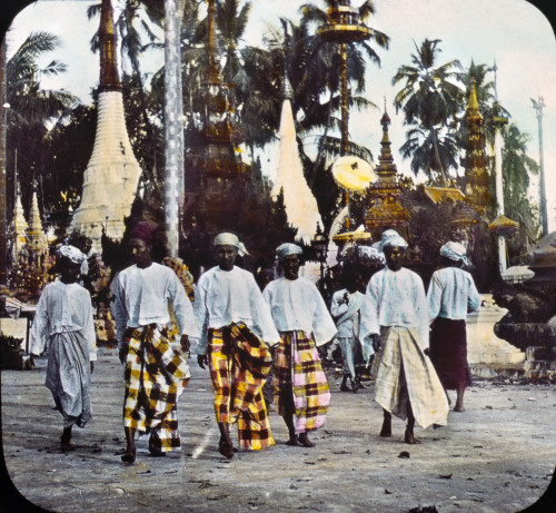 Burma: Street Scene, C1895. /Na Group Of Five Men Walking Along The Street, In Native Dress. Photographed By William Henry Jackson, C1895. Poster Print by Granger Collection - Item # VARGRC0118489