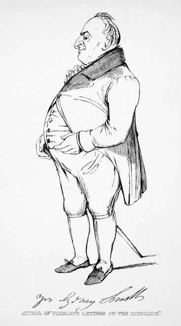 Sydney Smith (1771-1845). /Nenglish Wit, Essayist, And Clergyman. Pen Sketch By Daniel Maclise. Poster Print by Granger Collection - Item # VARGRC0071292