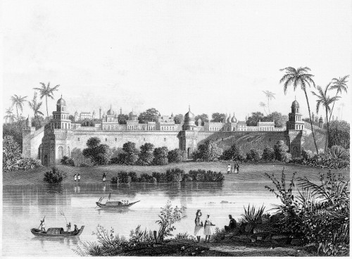 India: Agra Fort. /Nthe Red Fort On The Yamuna River In Agra, India. Line Engraving, English, C1860. Poster Print by Granger Collection - Item # VARGRC0118464