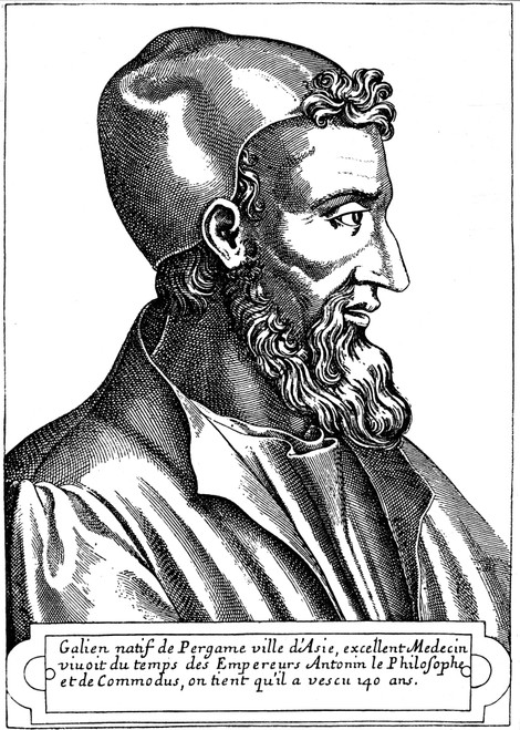 Galen (129-C200 A.D.). /Ngreek Physician. Line Engraving, French, 16Th Century. Poster Print by Granger Collection - Item # VARGRC0058290