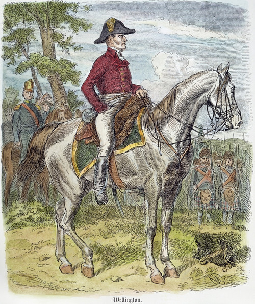 Duke Of Wellington /N(1769-1852). Arthur Wellesley, 1St Duke Of Wellington. English General And Statesman. Wood Engraving, German, 19Th Century. Poster Print by Granger Collection - Item # VARGRC0049933