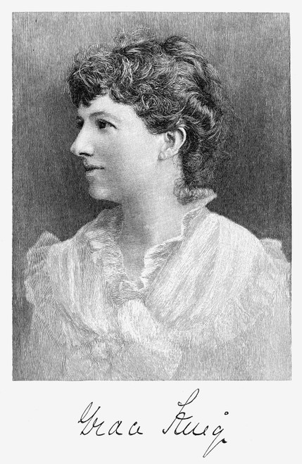 Grace Elizabeth King /N(1852-1932). /Namerican Writer. Line Engraving, 1877. Poster Print by Granger Collection - Item # VARGRC0015426