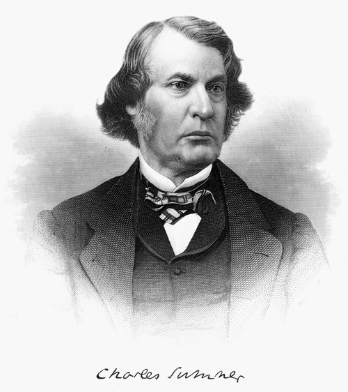 Charles Sumner (1811-1874). /Namerican Politician. Steel Engraving, 19Th Century. Poster Print by Granger Collection - Item # VARGRC0071888