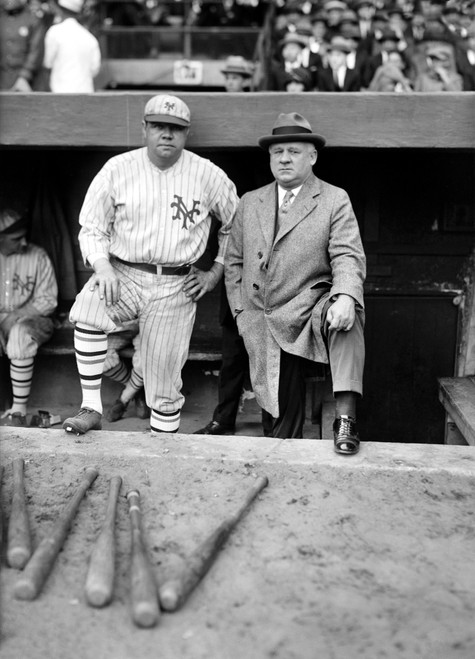 George Herman Babe Ruth of the New York Yankees. Photograph from