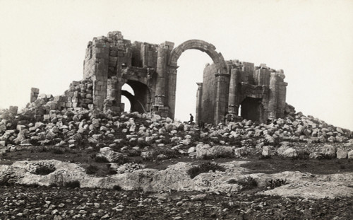 Jordan: Triumphal Arch. /Nruins Of A Roman Triumphal Arch At Jerash, Jordan. Photograph, C1910. Poster Print by Granger Collection - Item # VARGRC0129217