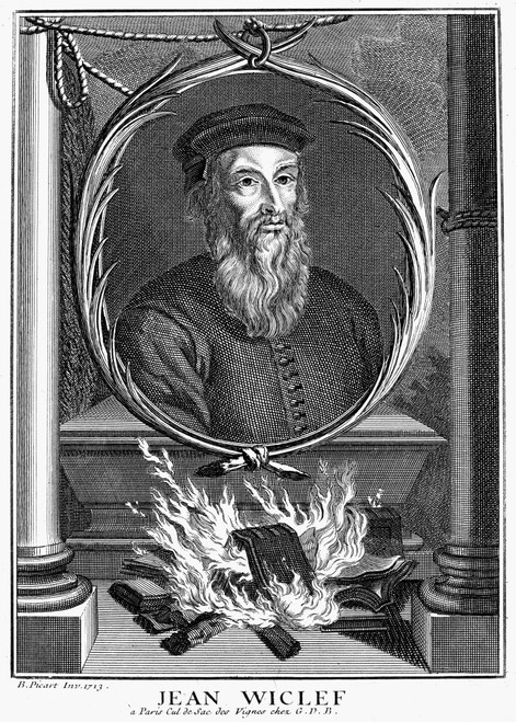 John Wycliffe (1320?-1384). /Nenglish Religious Reformer And Theologian. Copper Engraving, 1713, By Bernard Picart. Poster Print by Granger Collection - Item # VARGRC0004222