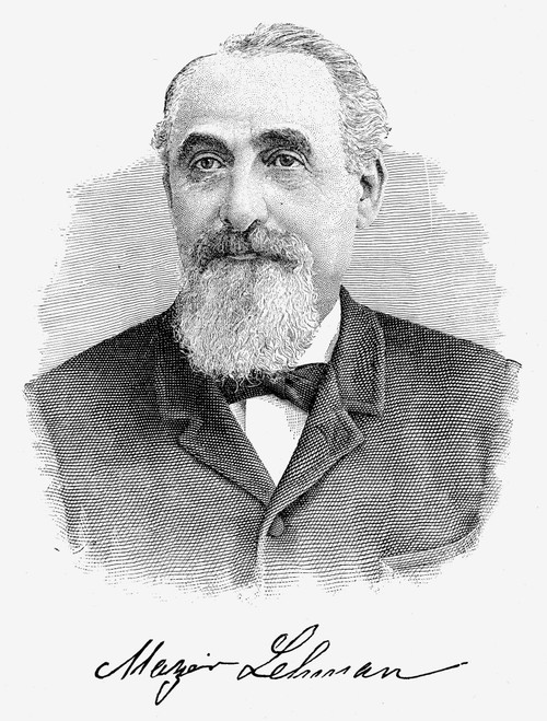 Mayer Lehman (1830-1897). /Namerican Banker And Philanthropist. Line And Stipple Engraving, Late 19Th Century. Poster Print by Granger Collection - Item # VARGRC0001108