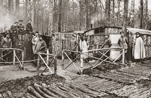 World War I: German Camp. /Nhuts Of German Officers At A Camp In The Vosges Mountains In France During World War I. Photograph, 1914-1918. Poster Print by Granger Collection - Item # VARGRC0407823