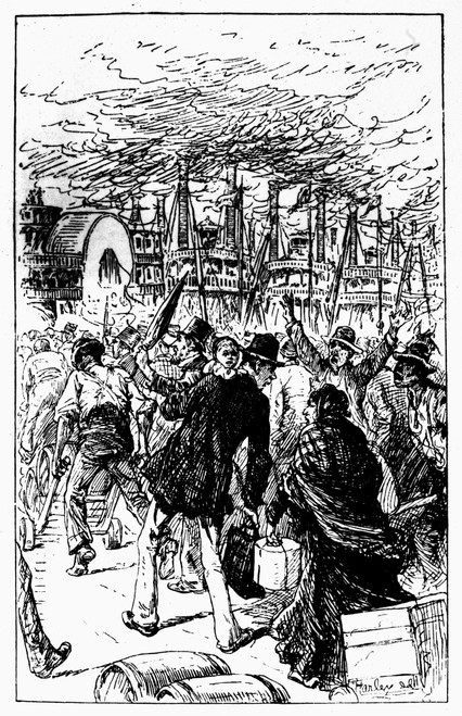 Twain: Mississippi, 1883. /Nillustration From The First Edition Of Mark Twain'S 'Life On The Mississippi,' 1883. Poster Print by Granger Collection - Item # VARGRC0109459