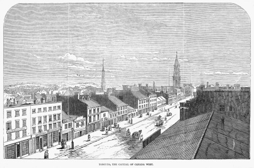 Toronto, Canada, 1847. /Ntoronto, Ontario, Cananda. Wood Engraving, English, 1847. Poster Print by Granger Collection - Item # VARGRC0062307