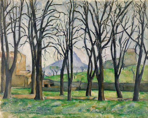 Cezanne: Chestnut Trees. /N'Chestnut Trees At Jas De Bouffan.' Oil On Canvas, Paul C_Zanne, C1880. Poster Print by Granger Collection