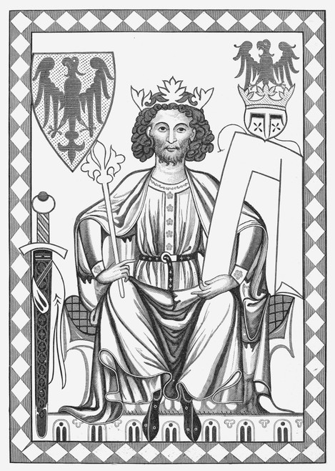 Henry Vi Of Germany /N(1165-1197). King Of Germany, 1190-1197, And Of Sicily, 1194-1197, And Holy Roman Emperor, 1190-1197. Engraving After An Illumination From A 14Th Century Manuscript. Poster Print by Granger Collection - Item # VARGRC0060512