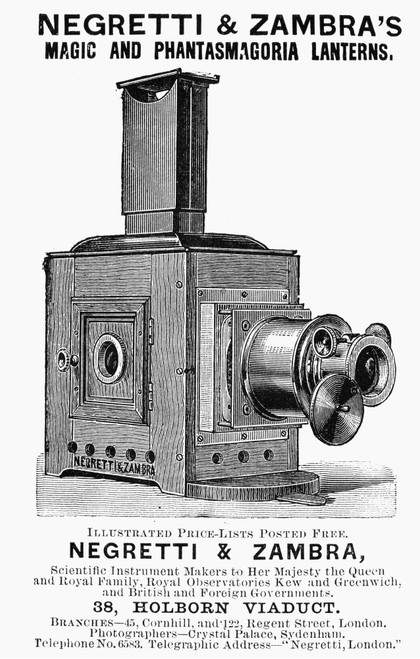 Magic Lantern, 1891. /Nenglish Newspaper Advertisement For Phantasmagoria And Magic Lanterns, 1891. Poster Print by Granger Collection - Item # VARGRC0090671