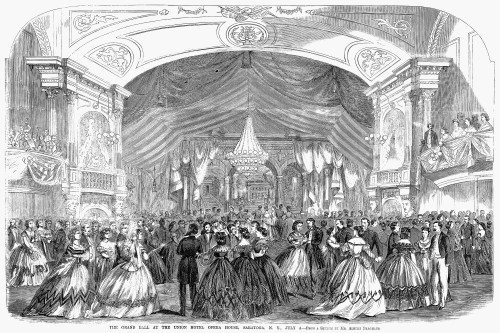 Saratoga Springs, 1865. /Ncelebrating July Fourth With A Grand Ball At The Union Hotel In Saratoga, New York, In 1865. Wood Engraving From A Contemporary American Newspaper. Poster Print by Granger Collection - Item # VARGRC0088567 Saratoga Springs, 1865. /Ncelebrating July Fourth With A Grand Ball At The Union Hotel In Saratoga, New York, In 1865. Wood Engraving From A Contemporary American Newspaper. Poster Print by Granger Collection - Item # VARGRC0088567