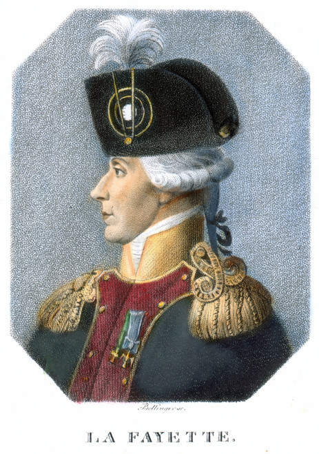 Marquis De Lafayette /N(1757-1834). French Soldier And Statesman. Colored Lithograph, German, Early 19Th Century. Poster Print by Granger Collection - Item # VARGRC0067550