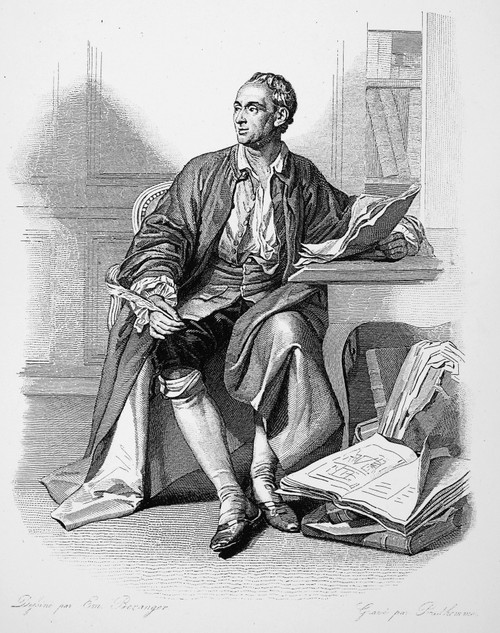 Denis Diderot (1713-1784). /Nfrench Encyclopedist And Philosopher. Steel Engraving, French, Early 19Th Century. Poster Print by Granger Collection - Item # VARGRC0003059