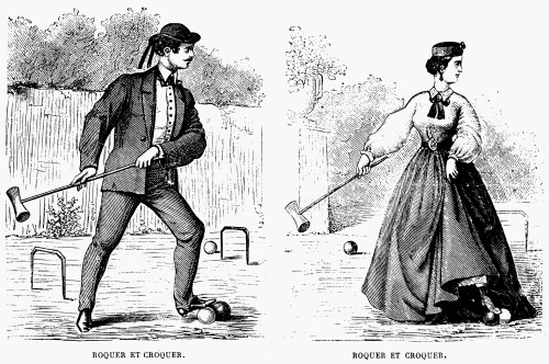 Croquet, 19Th Century. /Nline Engraving, 19Th Century. Poster Print by Granger Collection - Item # VARGRC0040726 Croquet, 19Th Century. /Nline Engraving, 19Th Century. Poster Print by Granger Collection - Item # VARGRC0040726
