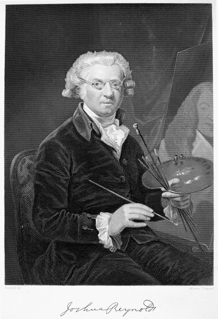 Sir Joshua Reynolds. /N(1723-1792). English Portrait Painter. Line And Stipple Engraving, American, 19Th Century. Poster Print by Granger Collection - Item # VARGRC0085485