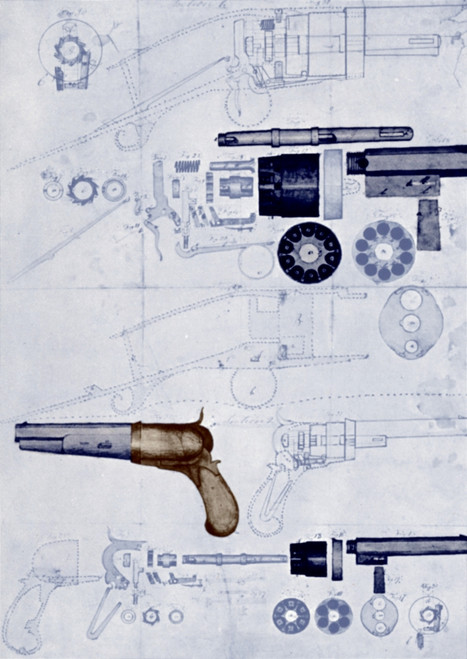 Colt Pistol, US Patent Diagram Poster Print by Science Source - Item # VARSCIBQ4759