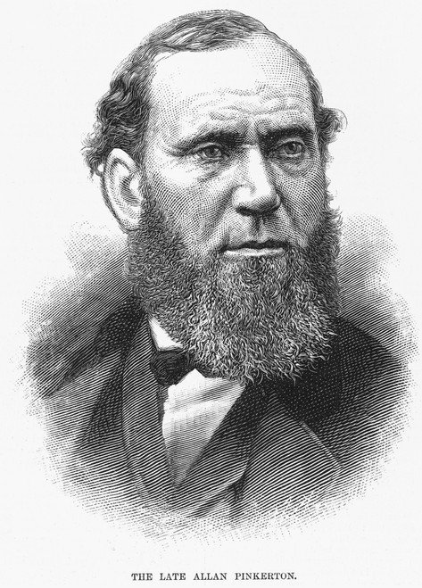 Allan Pinkerton /N(1819-1884). American (Scottish-Born) Detective. Wood Engraving, American, 1884. Poster Print by Granger Collection - Item # VARGRC0065138