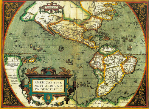 The Americas, 1584 Poster Print by Science Source