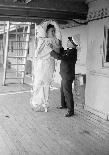 Uss Comfort, C1919. /Nreceiving The Sick And Wounded Aboard The Hospital Ship 'Uss Comfort.' Photograph, C1919. Poster Print by Granger Collection - Item # VARGRC0325807